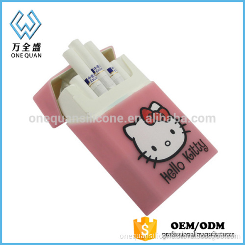 Colorful Eco-friendly Silicone Cigarette Case with Display Cigratte Box